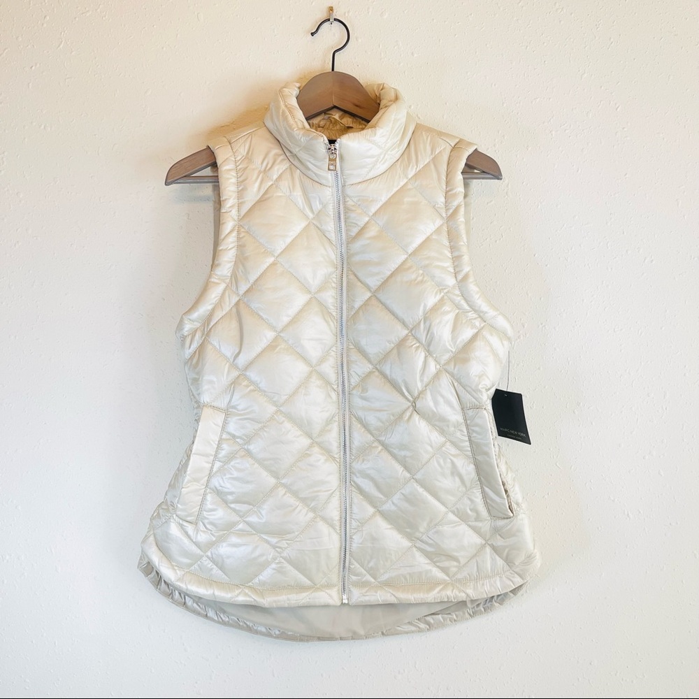 Marc New York Andrew Marc Quilted Puffer Women’s Vest Size Large NWT